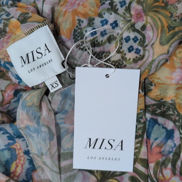 NWT MISA LOS ANGELES Stormi Mesh Dress XS - Picture 3 of 3